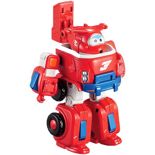 奥迪双钻超级飞侠变形机器人Q版合体机甲套装乐迪消防车变形玩具 - 图3