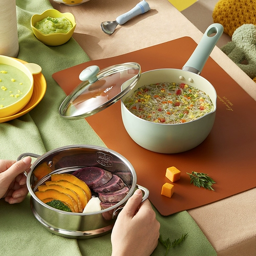 Медведь доступна в пищевой горшок палестинская детская детская плита. Нежигая горшанка Маше Фанбауби Суп горшок с электромагнитной плитой газовой плита применима