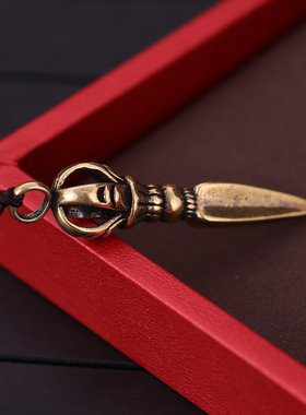 多吉五股金钢杵吊坠阴阳八卦男女