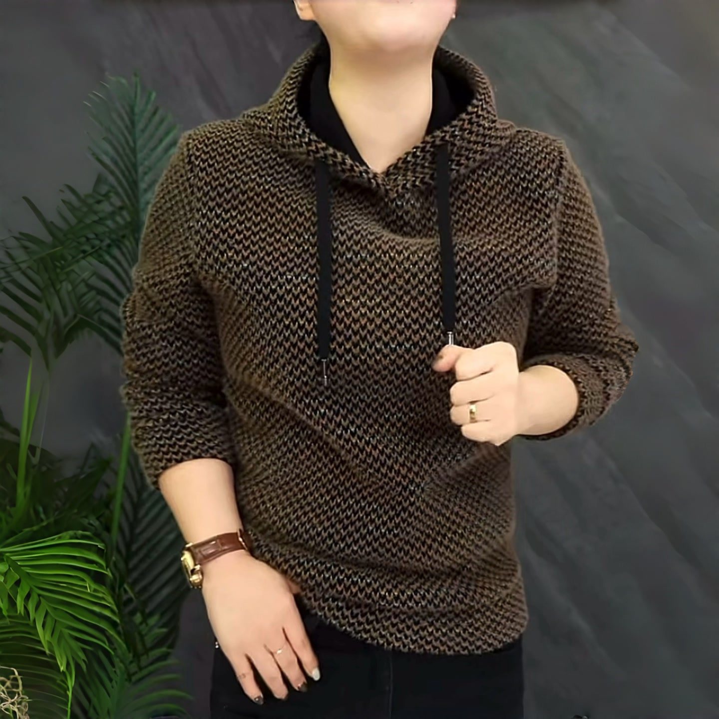 《加厚加绒》时尚连帽卫衣休闲修身帅气时尚简约轻奢高端百搭,淘宝优惠券,粉丝福利购,淘宝优惠卷