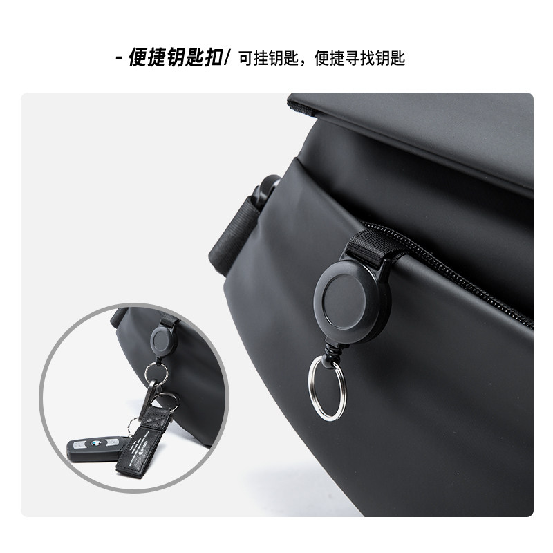 机能风男潮牌运动骑行多功能斜挎包 kce男士包袋