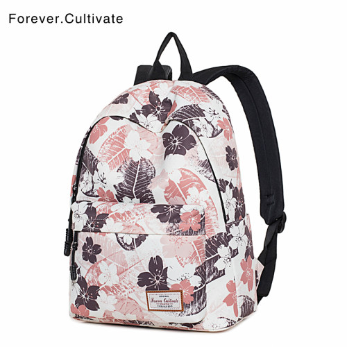 Forever cultivate书包中学生初中生大容量女校园背包印花双肩包 - 图0