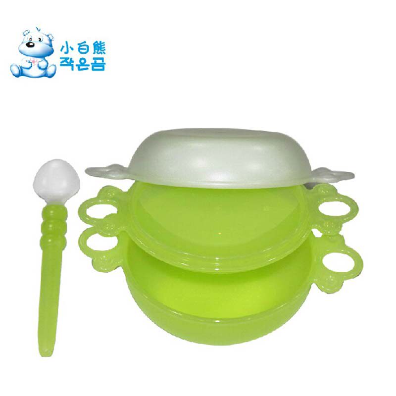 小白熊碗勺子套装勺组果泥研磨碗 欣晫母婴食物研磨器