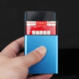 Мужской металлический портативный креативный тонкий портсигар, алюминиевый сплав, 16 шт, 20 шт, делается под заказ, подарок на день рождения