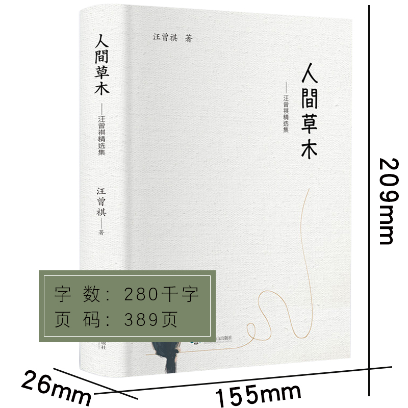 人间草木 汪曾祺正版 汪曾祺精选散文集 含谈吃受戒昆明的雨自得其乐鸡鸭名家大淖记事 小说集自选集全集 人间草木心 汪曾祺的书hm