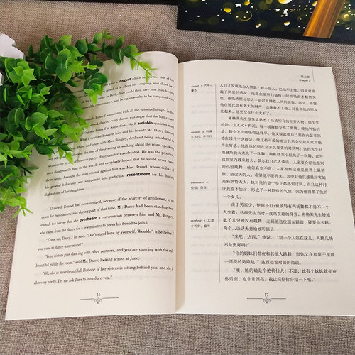 【中英双语】傲慢与偏见书正版中英文双语名著读物英汉对照互译英语完整版小说奥斯丁原著读名著学英语高中生初中生课外阅读书籍zy - 图2