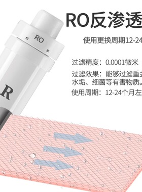 台式桌面RO反渗透直饮净水机