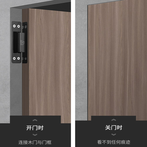 隐形门合页专用暗藏式木门暗装门不锈钢304外开暗门加厚十字铰链 - 图2