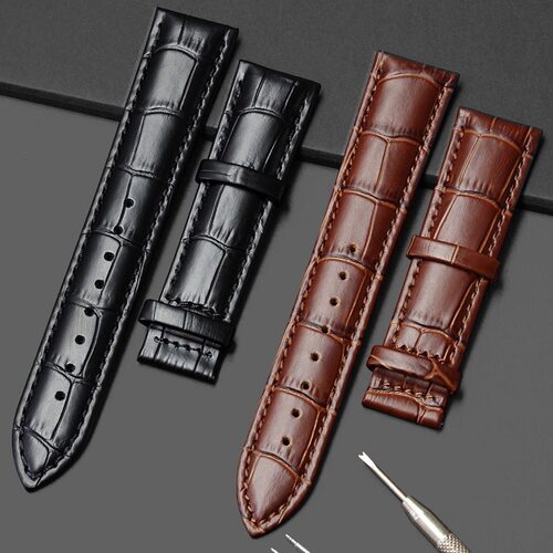 真皮表带无扣牛皮单表带手表皮带配件男女适配天梭浪琴卡西欧精工 - 图3