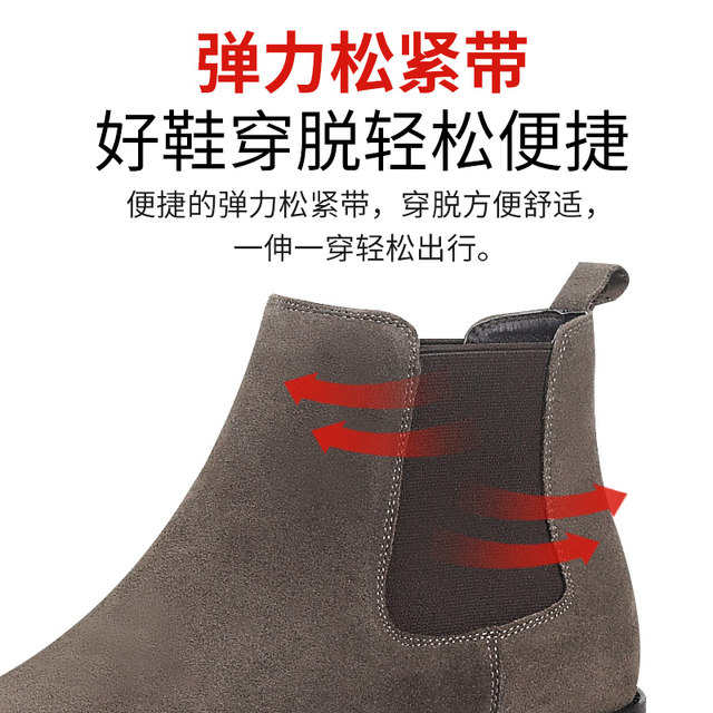 Vqgt new winter frosted suede chimney leather boots
