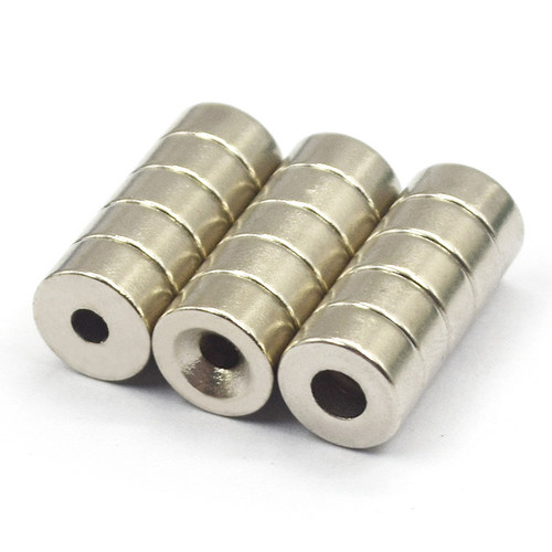 强力磁铁10x5带孔3mm 吸铁石 磁钢 强磁圆形D10*5带沉孔强磁吸力 - 图0