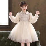 Весеннее платье, детская весенняя юбка, наряд маленькой принцессы, коллекция 2023, в корейском стиле, в западном стиле, детская одежда, подходит для подростков