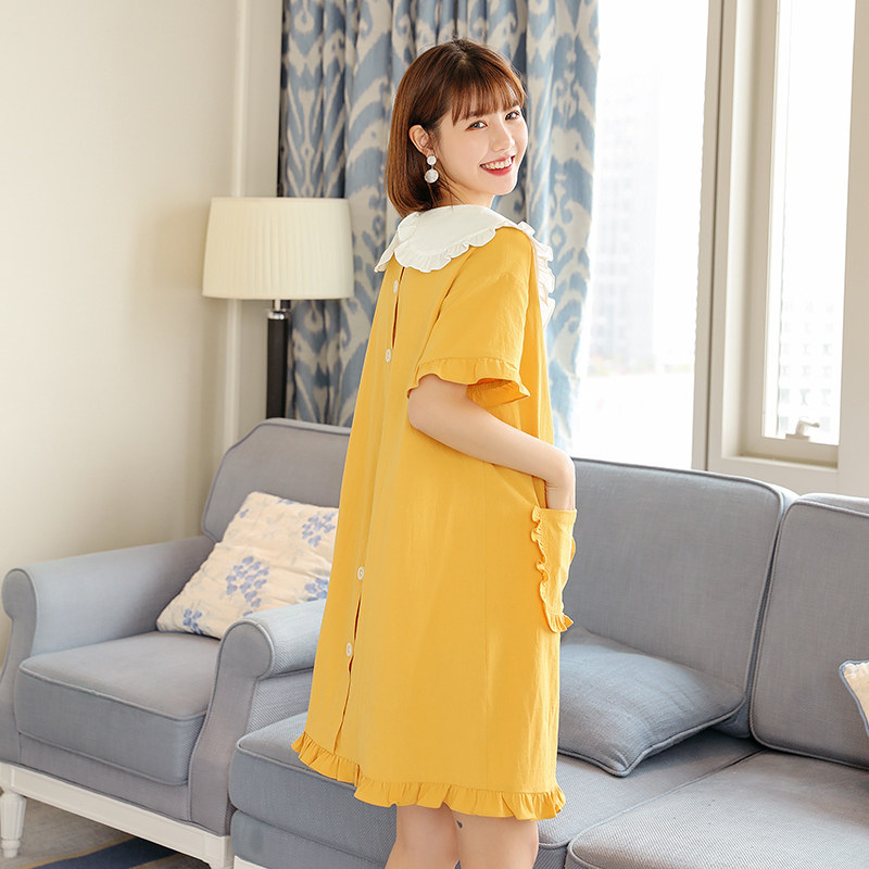 孕妇装春夏装上衣甜美翻领装连衣裙 孕雅姿连衣裙