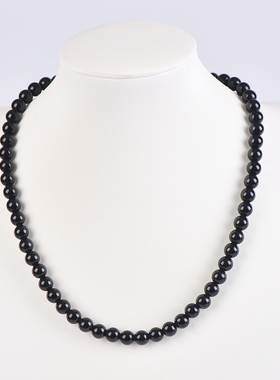 天然黑曜石项链轻奢小众设计
