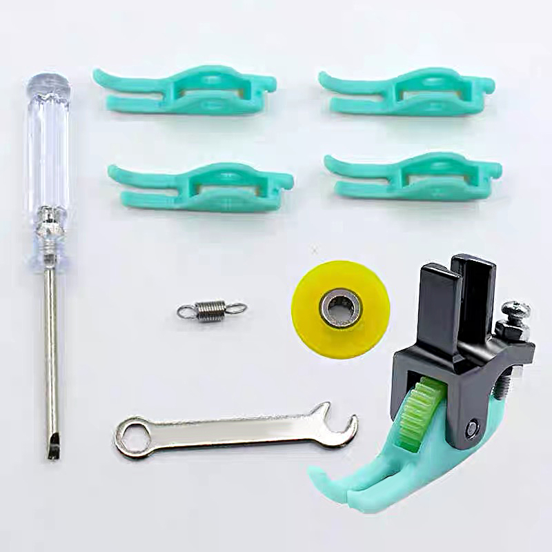 新款滚轮压脚T58N上拉链压明线0.3小压脚平车专用POM滚轮窄压脚 - 图2