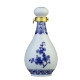 Jingdezhen ແກ້ວເຫລົ້າທີ່ເຮັດຈາກ porcelain ສີຟ້າແລະສີຂາວຂອງຄົວເຮືອນແກ້ວເຫຼົ້າແວງປະທັບຕາ