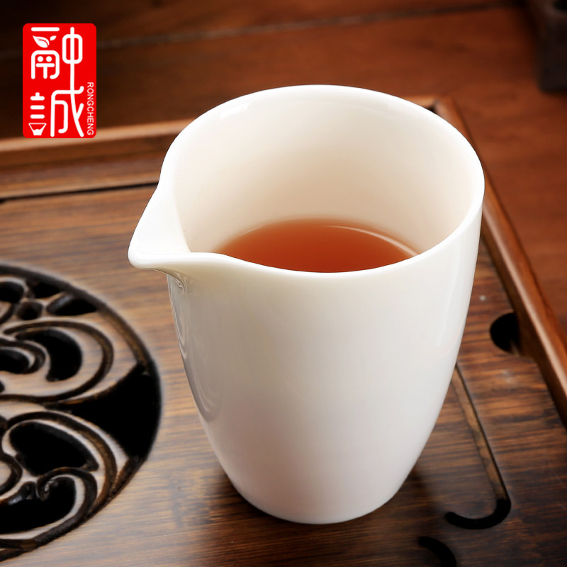 羊脂玉白瓷茶具套装办公室高端陶瓷盖碗茶杯家用整套功夫茶小套装,淘宝优惠券,粉丝福利购,淘宝优惠卷