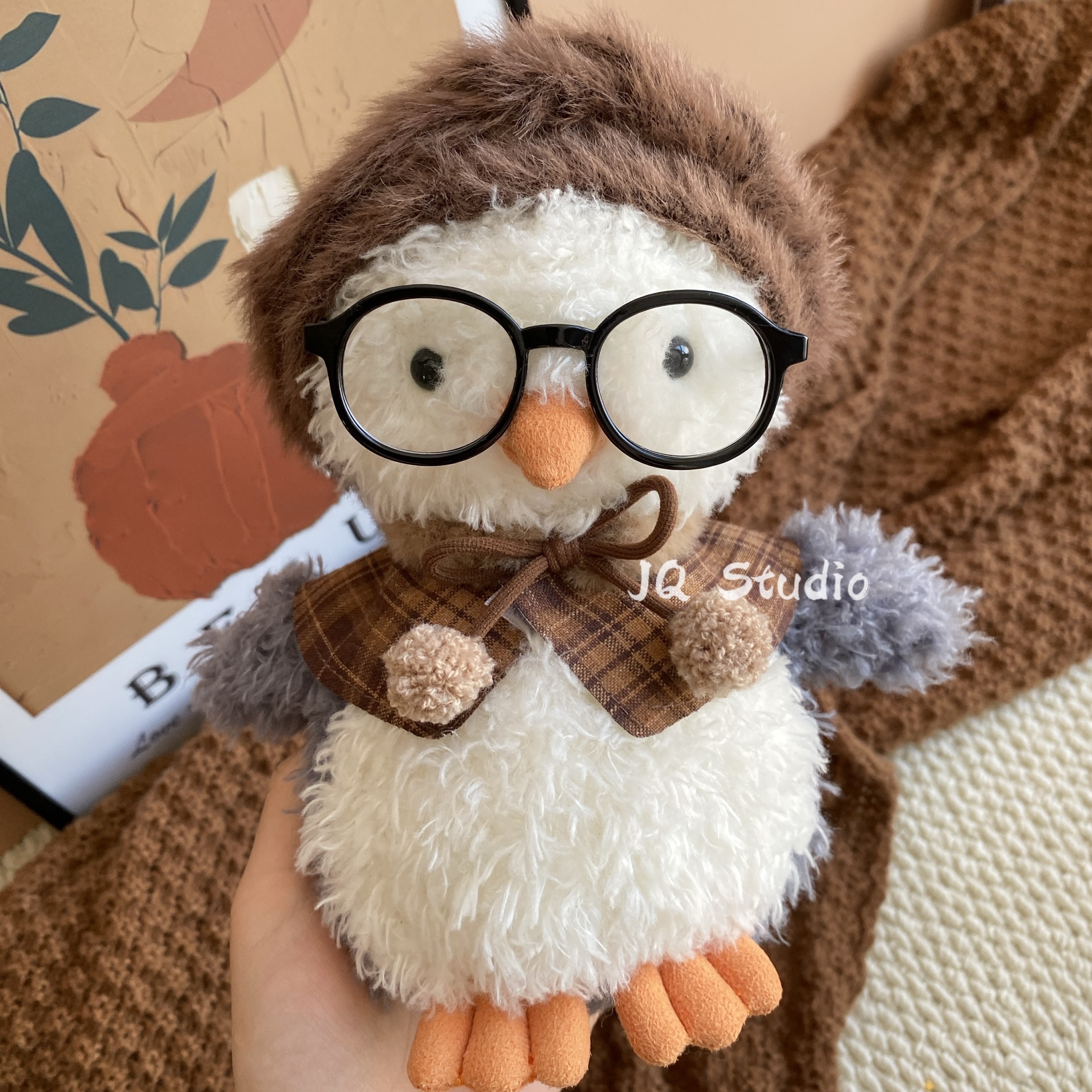 jellycat萌宠小企鹅18cm玩偶毛绒公仔玩具礼物娃衣20cm围巾帽子冬 - 图1