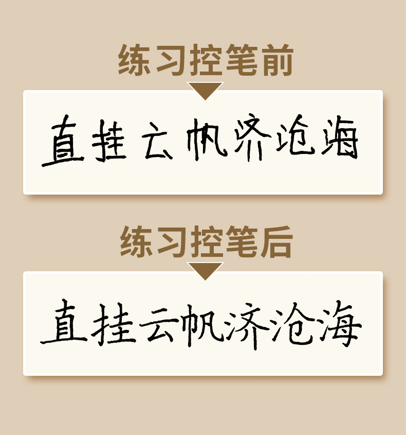 控笔训练初学者字帖小学生字帖儿童练习硬笔书法本入门套装凹槽训练速成楷书练字帖正楷成年神器-图0