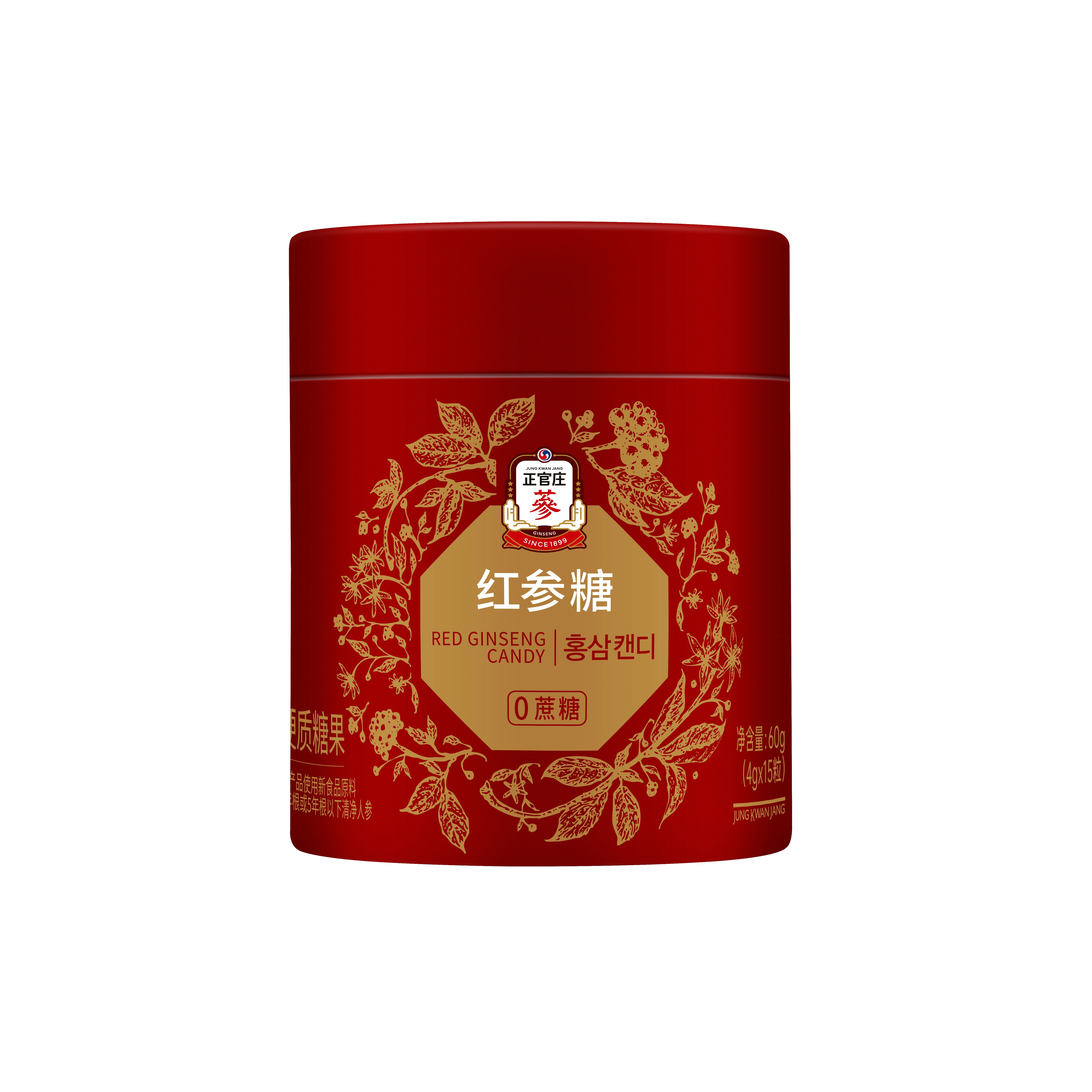 【胡可推荐】正官庄旗舰店红参润喉糖60g*3盒