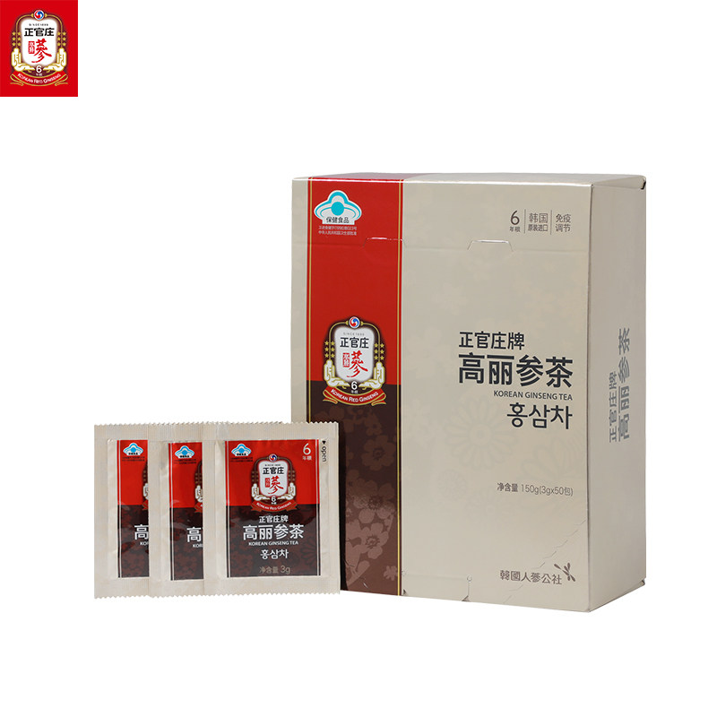 韩国正官庄旗舰店6年根茶人参皂苷 正官庄灵芝/参类/石斛提取物