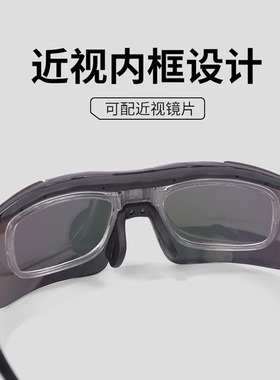 POLISI偏光变色骑行眼镜可配近视