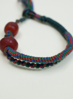 纯手工原创设计藏式玛瑙手链