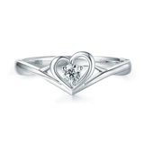 Предложение DR Diamond Ring Dr Heart Classic Love To Mensing Diamond Ring Ring Женское сердце в форме алмаза J10082