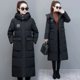 Длинный пуховик, утепленная модная куртка, средней длины