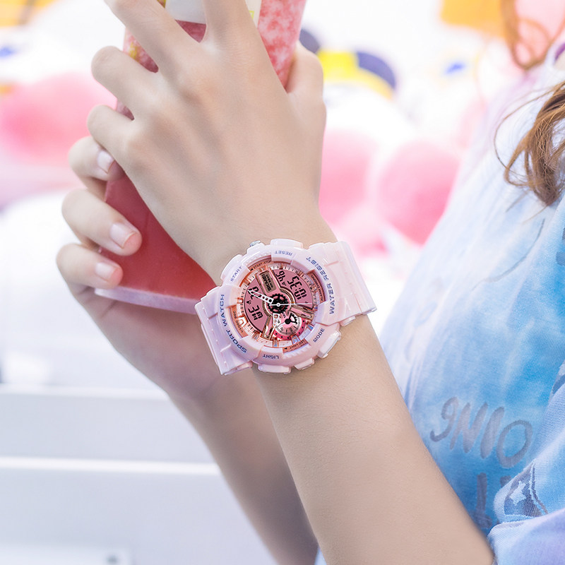 时刻美男女潮流青少年运动夜光手表 skmei梦捷国产腕表