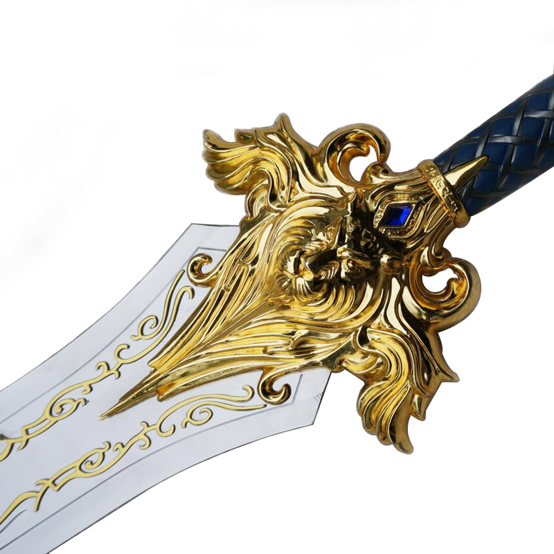 HCMY魔兽电影莱恩雄狮之牙之剑1比1暴风城大元帅金属模型未开刃 - 图3