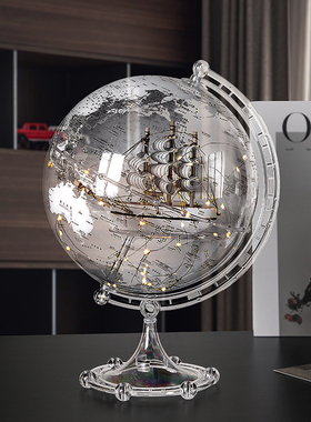 轻奢现代地球仪装饰品摆件