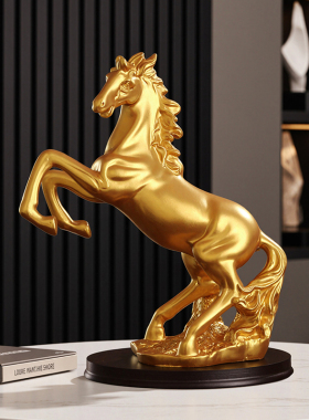 轻奢高档马到成功装饰品摆件