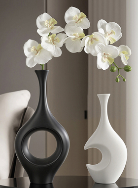 创意日月花瓶装饰品摆件