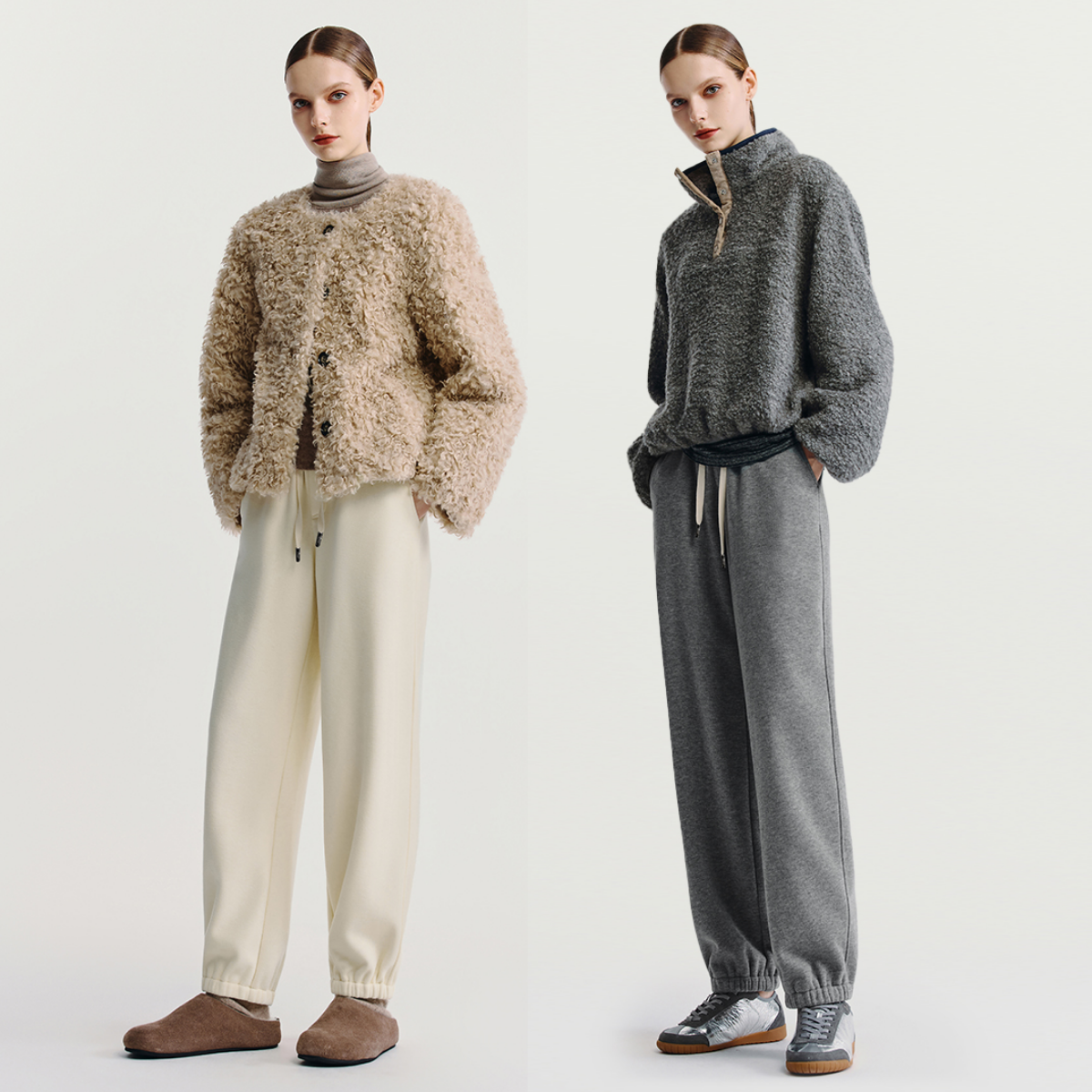 HAVVA束脚边线加绒加厚休闲卫裤抽绳松紧腰女裤子2025冬KX3-3785,淘宝优惠券,粉丝福利购,淘宝优惠卷