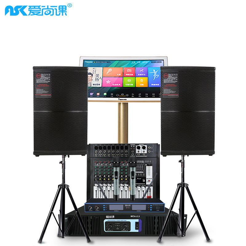 爱尚课ps10专业舞台全频卡拉ok喇叭 爱尚课KTV/卡拉OK音箱