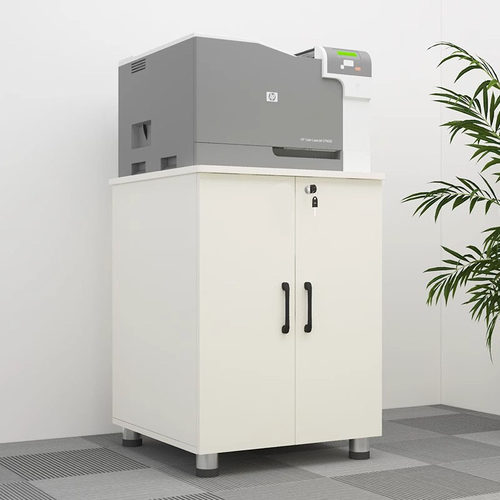 75高储物文件柜落地复印机柜a3打印机放置柜双门带锁移动办公柜 - 图1