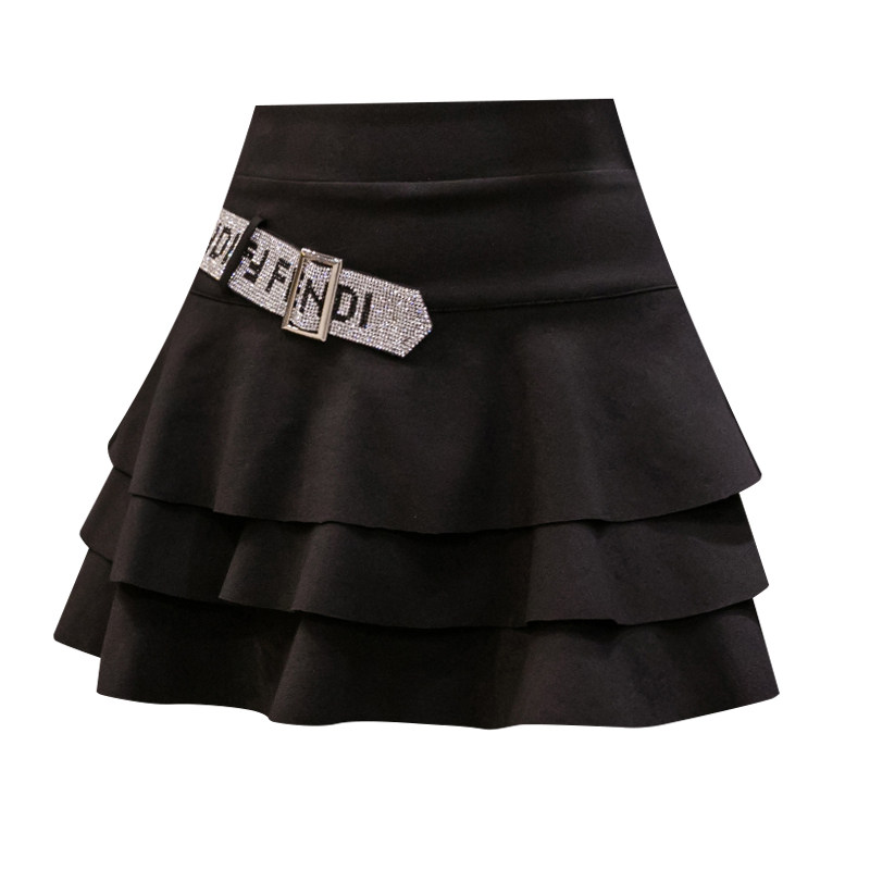 蛋糕裙2022年秋冬高腰显瘦打底裙裤 雅洛丝菲半身裙