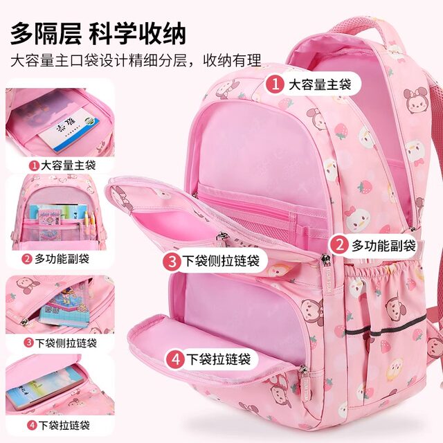 Disney children's schoolbag large capacity load-reducing spine protector for women