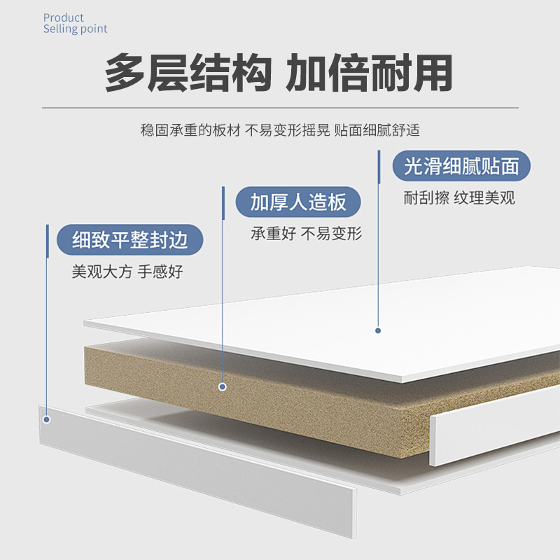 茶几小户型客厅家用沙发边几轻奢高级感可移动茶几床头柜极窄圆桌 - 图0