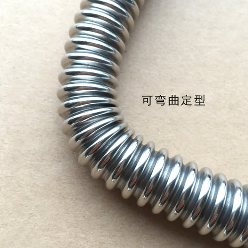 冷热水通用耐压防爆进水管防生锈4分不锈钢波纹软管 - 图2