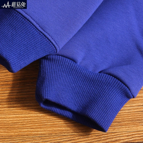 Бархатная зимняя черная утепленная толстовка для мальчиков, увеличенная толщина, в западном стиле, подходит для подростков