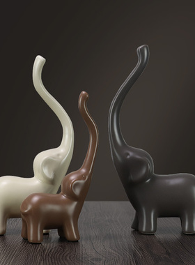 清仓北欧风鹿马电视柜盆栽花摆件