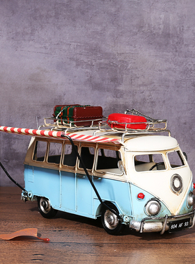 怀旧巴士车收藏露营酒吧网咖模型