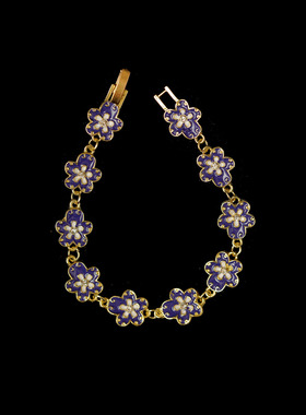 Vintage古着花朵复古手链