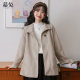 慕兔高级感立领双面呢外套女2025冬季新款气质中长款呢子大衣