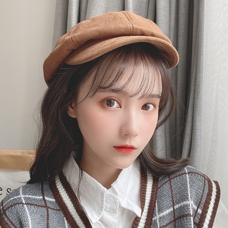 xuanwufeiyang旗舰店帽子女秋冬贝雷帽女韩版日系百搭英伦复古八角帽女帽子女网红款潮2