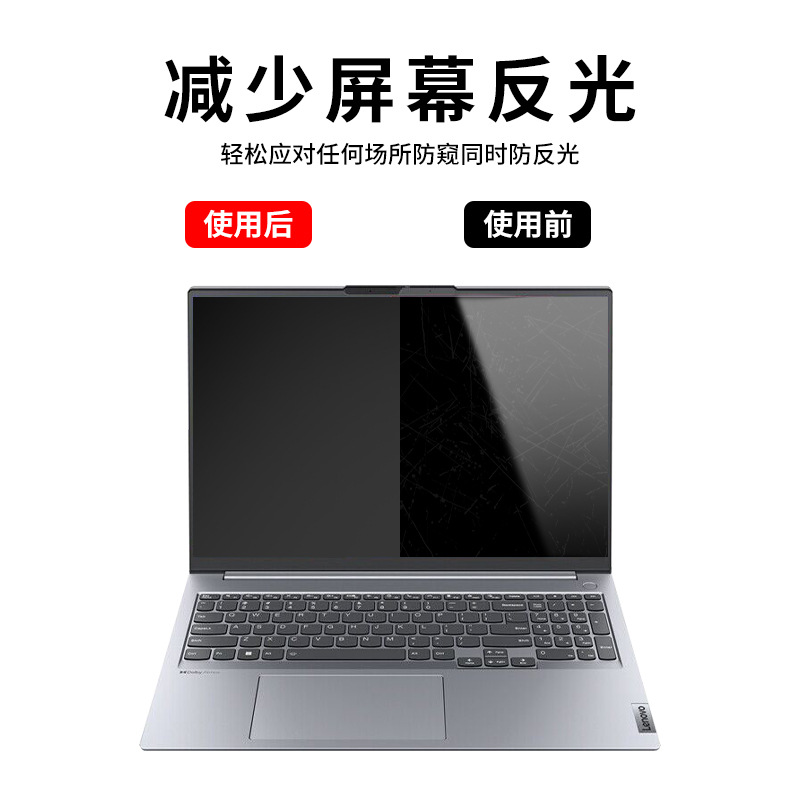 适用联想2023款小新air15屏幕膜pro16软膜pro14笔记本air14保护plus贴膜pro13电脑防窥磨砂护眼英特尔锐龙版S - 图2