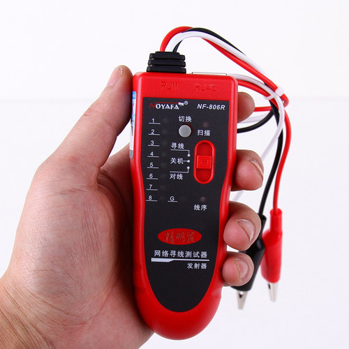 升级版精明鼠寻线仪NF-806B/R 网线电话对线查线器耐压防烧测线仪 - 图1