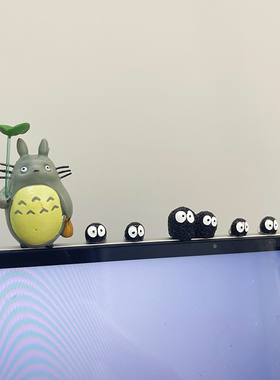 微景观创意可爱树桩龙猫装饰品